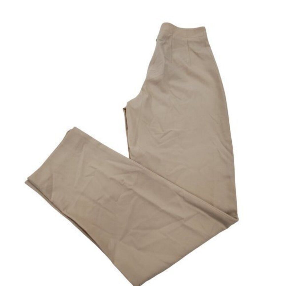 Worth‎ Pants 4 Tan Wool Trousers Slim Leg Work Care